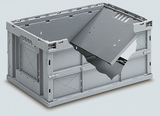 Faltbox mit vormontiertem Deckel 600x400x320 mm