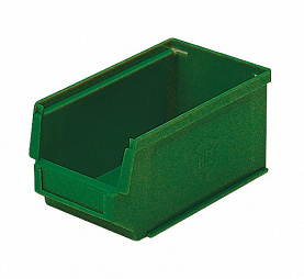 Sichtlagerkasten in grün 170/145 x 102 x 78 mm