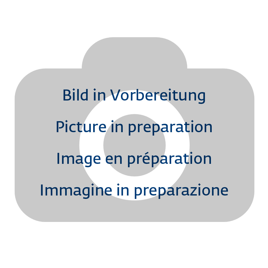 geschlossener Eurobehälter in blau mit 2 Griffen 600x400x120 mm