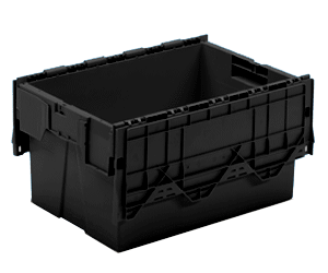 These nestable containers are ideal for saving space when empty.