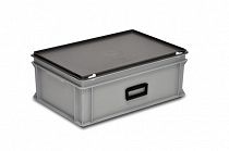 Plastic case 600x400x340 mm carry handle on one long side