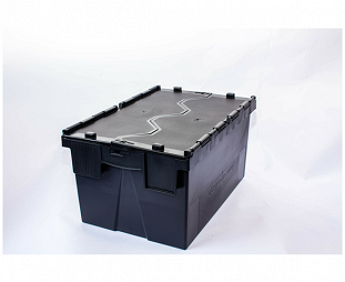 These nestable containers are ideal for saving space when empty.