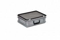 Plastic case 400x300x135 mm carry handle on one long side