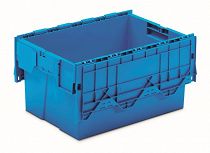 These nestable containers are ideal for saving space when empty.