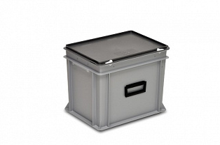 Plastic case 400x300x340 mm carry handle on one long side