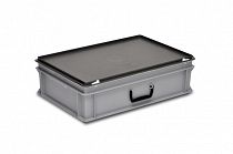 Plastic case 400x300x185 mm carry handle on one long side