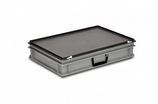 Plastic case 600x400x135 mm carry handle on one long side