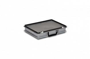 Plastic case 400x300x80 mm carry handle on one long side