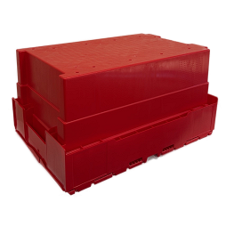 with clip on lids (pair), 600x400x317mm