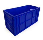Transport Container, PP Dark Blue, 500x240x258mm