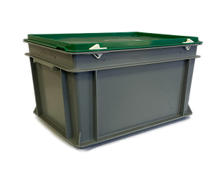RAKO case complete with hinged lid, snap locks and hinge cylinders