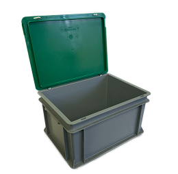 RAKO case complete with hinged lid, snap locks and hinge cylinders