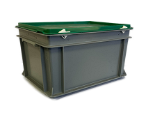 RAKO case complete with hinged lid, snap locks and hinge cylinders