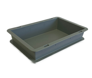 RAKO Stacking container, PP Silver Grey, 300x200x65mm
