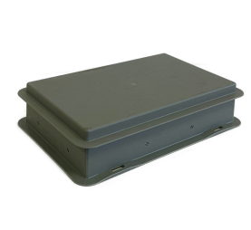 RAKO Stacking container, PP Silver Grey, 300x200x65mm