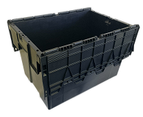 These nestable containers are ideal for saving space when empty.