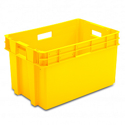 Pojemnik obrotowy w kolorze żółtym