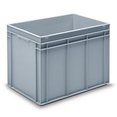 Pojemnik RAKO 600 x 400 x 425 mm pełne ściany 2 uchwyty muszlowe PP UIC