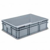 Stacking container RAKO, base with ribbing