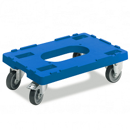 Transport dolly with rubber tyre