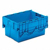 Nestable container with hinged lid (ALC) 600x400x308 mm