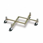 Scissor dolly, fits to cylindrical containers