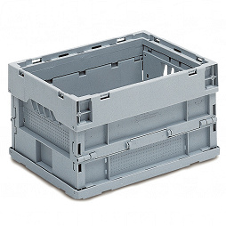 Foldable box, solid base