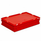 Stacking container RAKO with hinged lid 600x400x132 mm