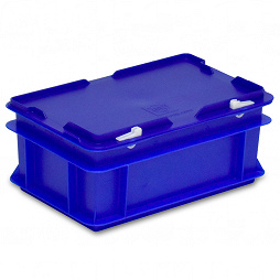 Stacking container RAKO with hinged lid 300x200x132 mm