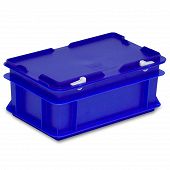 Stacking container RAKO with hinged lid 300x200x132 mm