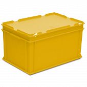 Stacking container RAKO with hinged lid 600x400x338 mm