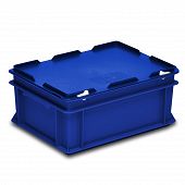 Stacking container RAKO with hinged lid 400x300x184 mm