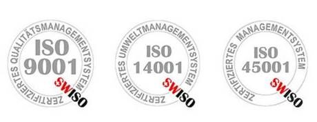 SWISO ISO 9001:2015 / SWISO ISO 45001:2018
