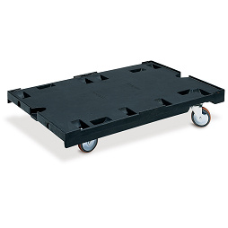 Transportroller mit 2 Bock- und 2 Lenkrollen aus Polyamid