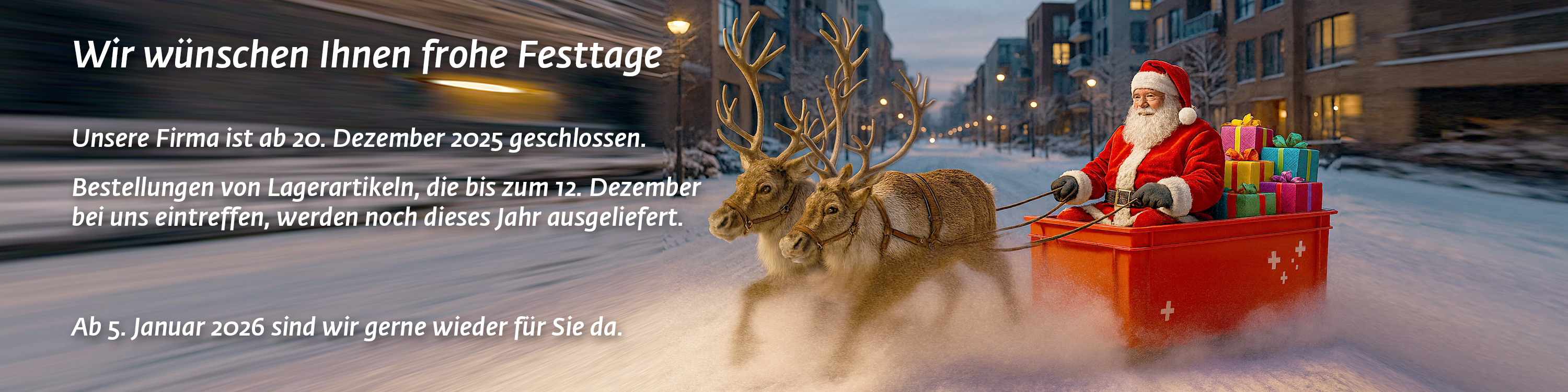 Weihnachtsferien - frohe Festtage