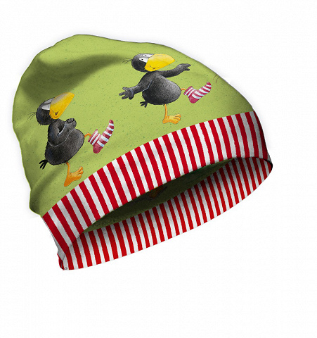 Panther Kleiner Rabe Socke Fleece Beanie Fleece-Mütze für Kinder Grün Farbe 