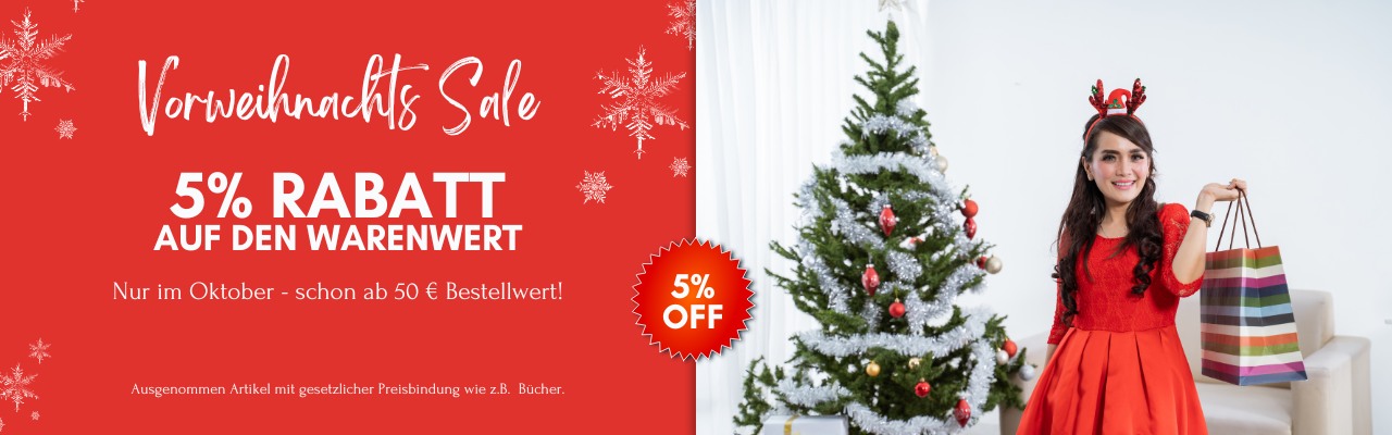 Vorweihnachtsrabatt 5%