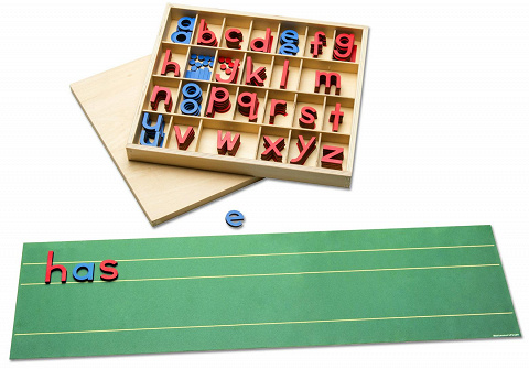 Montessori-Material bewegliches Alphabet - Buchstaben lernen