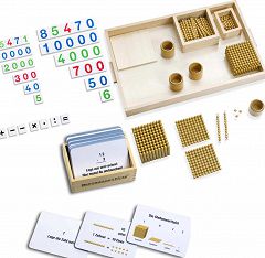 Montessori-Material Komplettset Goldenes Perlenmaterial