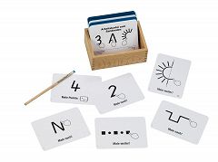 Montessori-Material Aufgabenkarten zum Sandmalen und Sandschreiben
