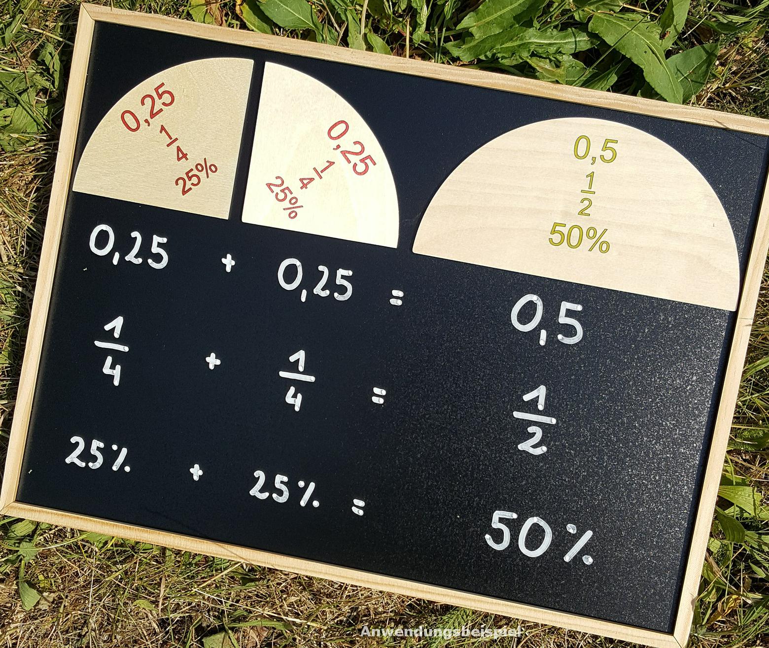 Magnetisches Bruchrechnen Set - Lernspielzeug Mathematik Für Kinder Bunt