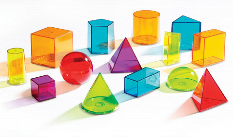 Montessori-Material befüllbare geometrische Körper zur Geometrie