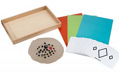 Montessori-Material Sandschreiben zur Förderung grafomotrischer Fähigkeiten