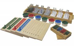 Montessori-Material Große Division - Dividieren mit großen Zahlen lernen