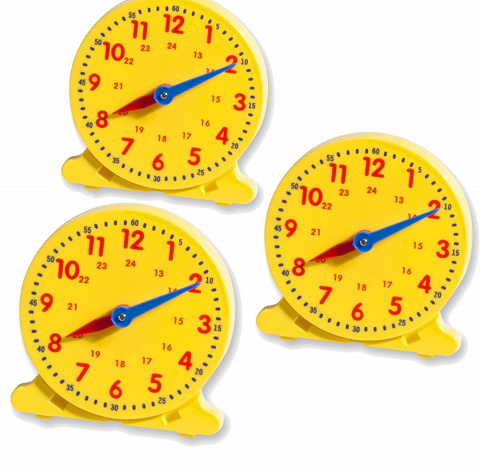Schüler-Lernuhr Montessori-Materila um die Uhr verstehen zu lernen.