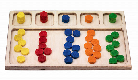Montessori-Material für Sortierspiele zur Konzentration