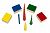 Montessori knopflose farbige Zyinder für Ordnungsaufgaben