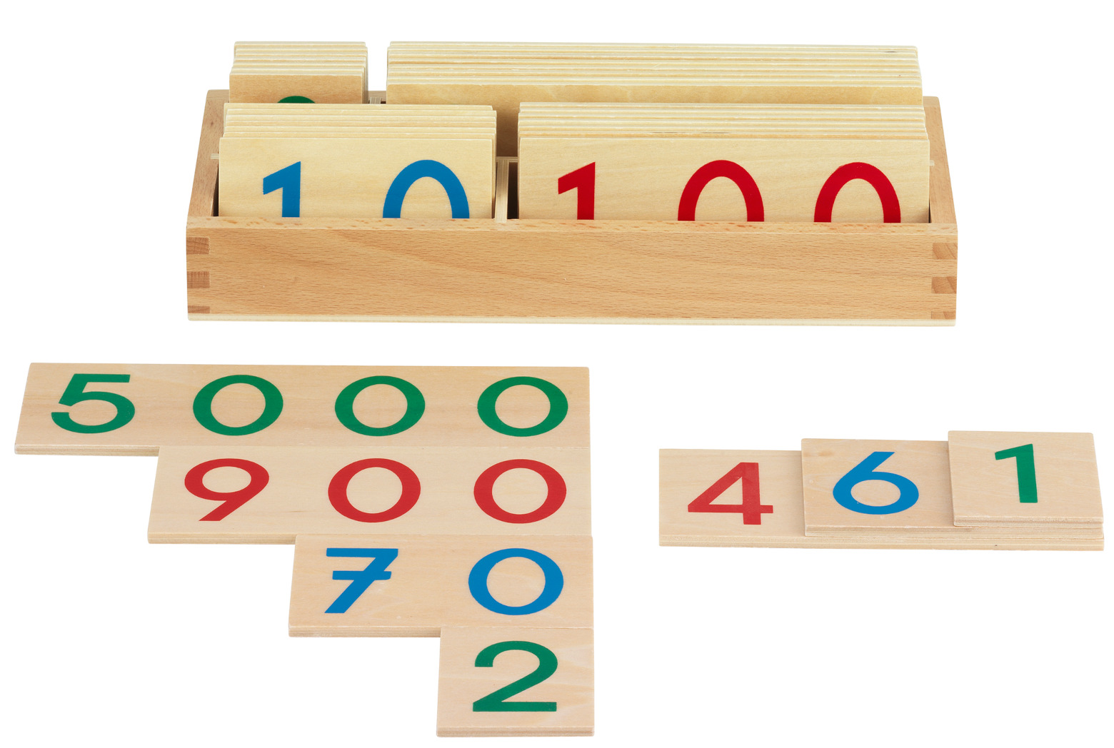 Zahlentafeln Montessori in Stellenwertfarben | Montessori-Shop.de