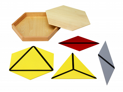Geometrische Flächen mit Montessori-Mateiral entdecken