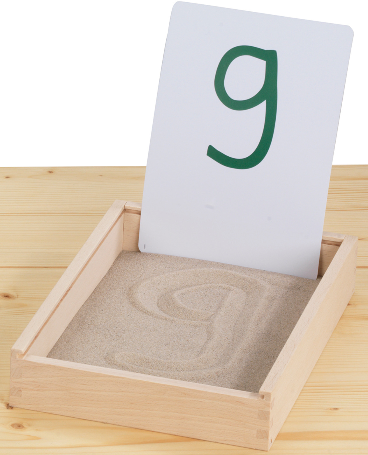 Montessori Aktionstablett Buchstaben Im Sand Montessori Shop de